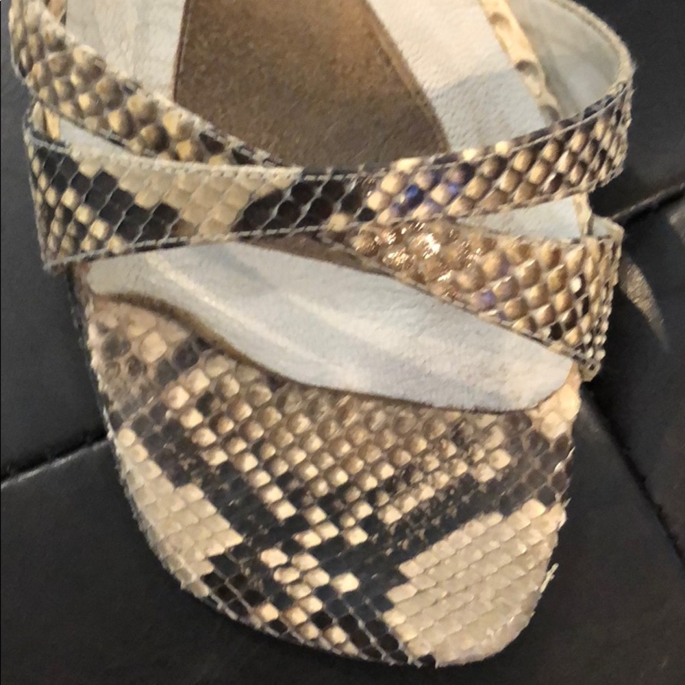Python Strappy Heels- Like New! - image 4
